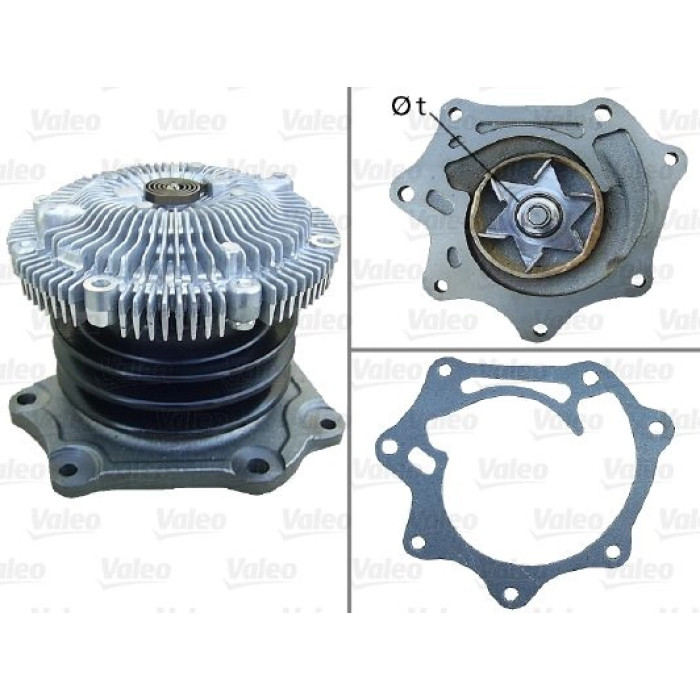 Valeo Wasserpumpe / Kühlmittelpumpe 506733 Valeo Wasserpumpe / Kühlmittelpumpe 506733
