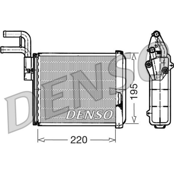 Denso Wärmetauscher DRR09032 Denso Wärmetauscher DRR09032