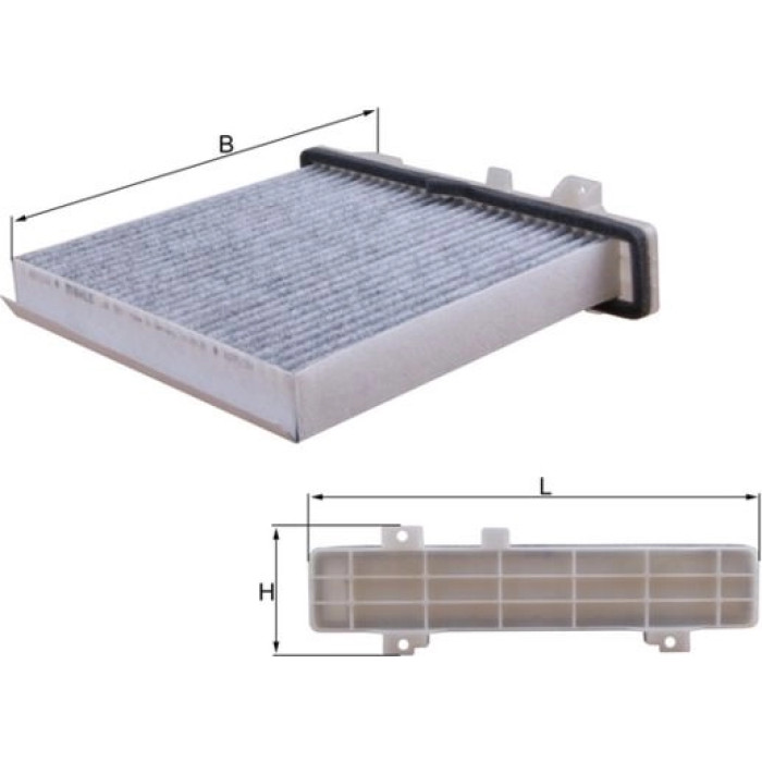 LAK 589 MAHLE Innenraumfilter 589, Linkslenker, mit Klimaanlage, Aktivkohlefilter, 241,5 x 214 x 67,5 mm – u. a. für Mitsubishi Pajero II (V3_W, V2_W, V4_W, V5_W), IV (V8_W, V9_W) – OE Nummer 7803A028 - l LAK 589 MAHLE Innenraumfilter 589, Linkslenker, mit Klimaanlage, Aktivkohlefilter, 241,5 x 214 x 67,5 mm – u. a. für Mitsubishi Pajero II (V3_W, V2_W, V4_W, V5_W), IV (V8_W, V9_W) – OE Nummer 7803A028 - l