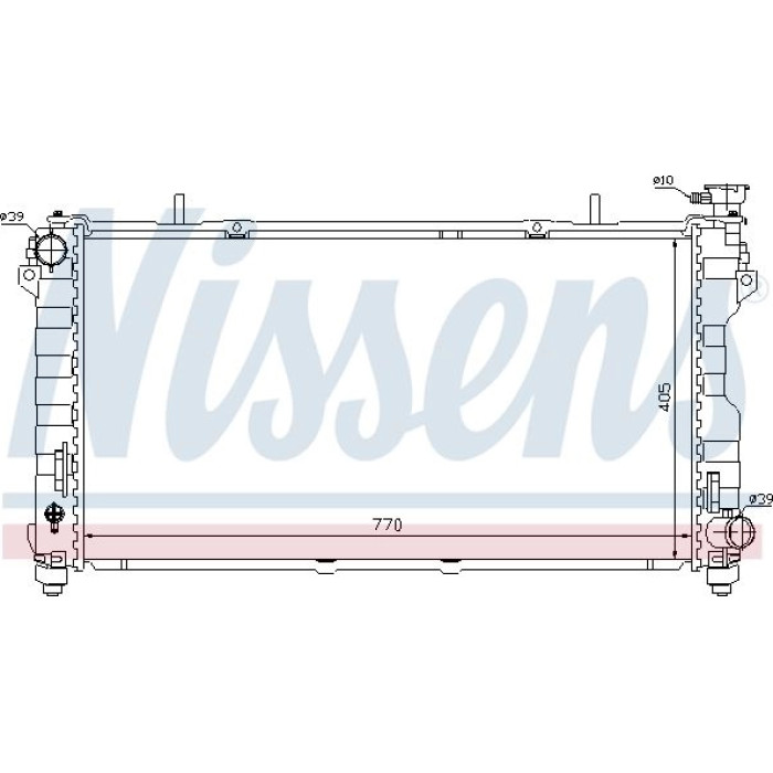 Nissens Wasserkühler PKW 61004 Nissens Wasserkühler PKW 61004