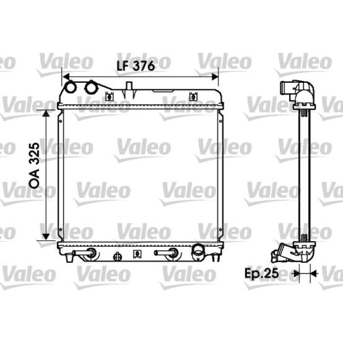 Valeo Motorkühler 734218 Valeo Motorkühler 734218
