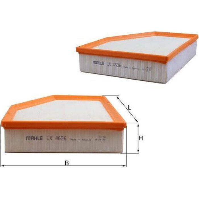 MAHLE Luftfilter LX 4636 MAHLE Luftfilter LX 4636