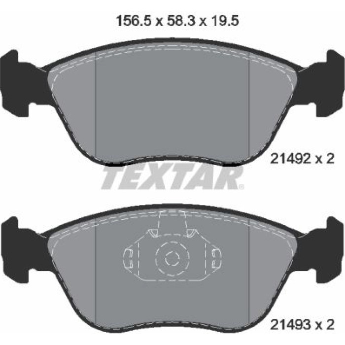 2149201 Textar Bremsbelagsatz 2149201 2149201 Textar Bremsbelagsatz 2149201