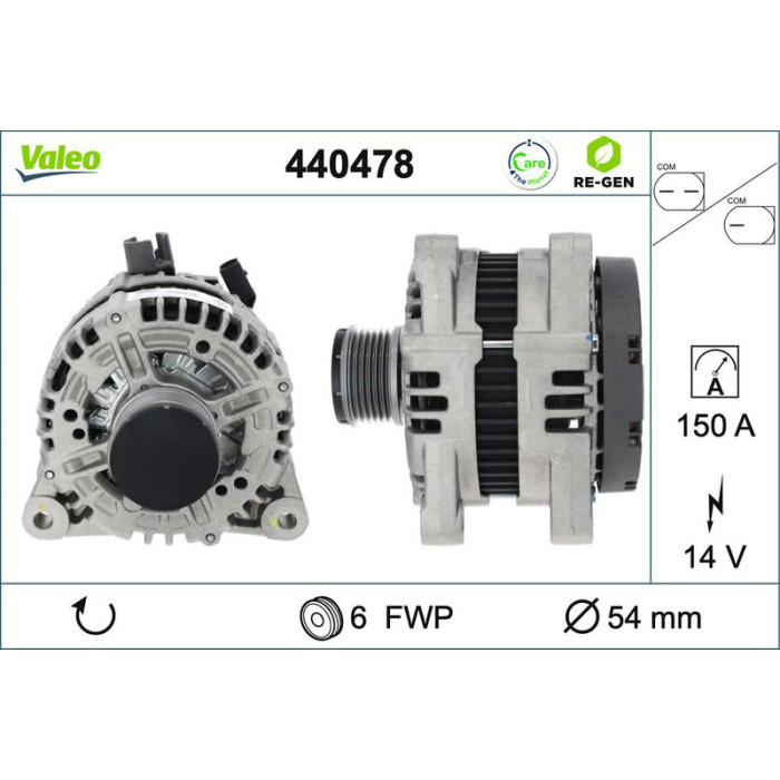 Valeo Lichtmaschine 440478 Valeo Lichtmaschine 440478