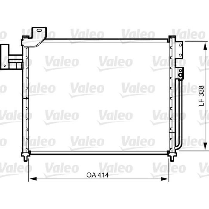 Valeo Klimakondensator 814316 Valeo Klimakondensator 814316