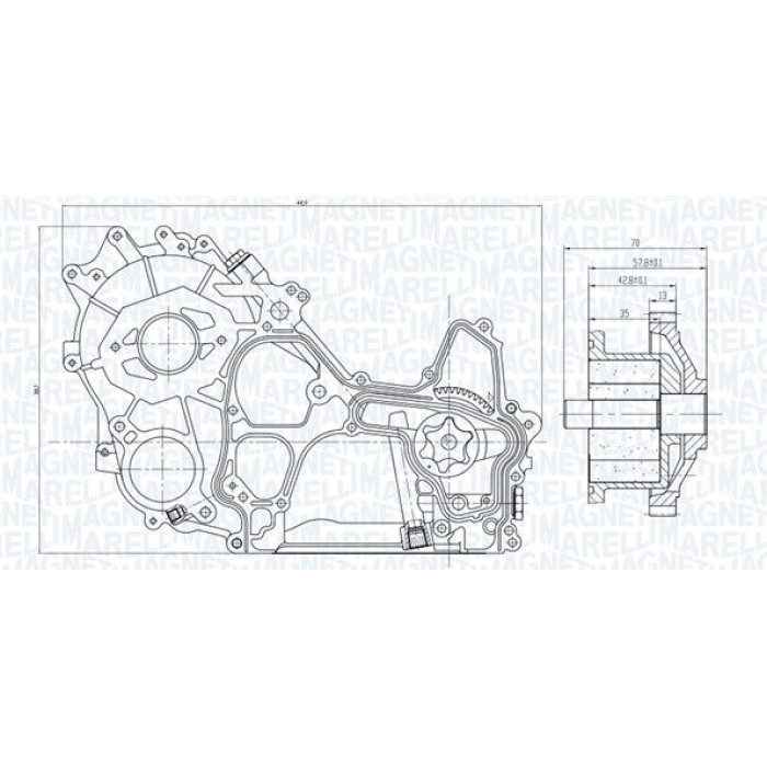 Magneti Marelli Ölpumpe 351516000119 Magneti Marelli Ölpumpe 351516000119