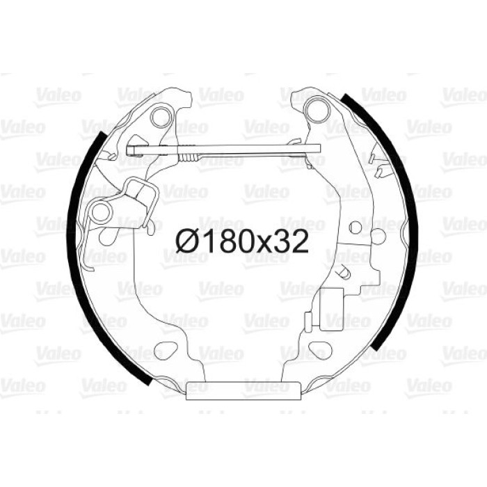 Valeo Bremsbacken 554811