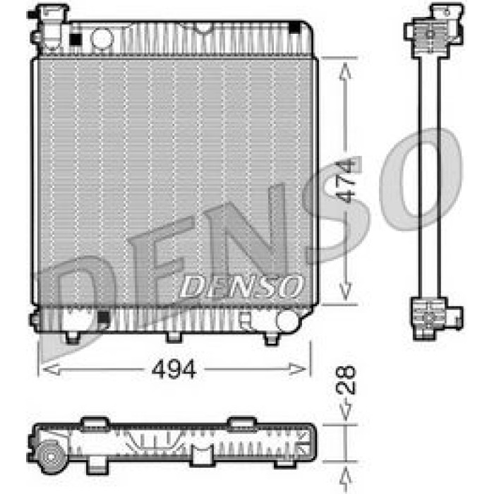 Denso Motorkühler DRM17001 Denso Motorkühler DRM17001