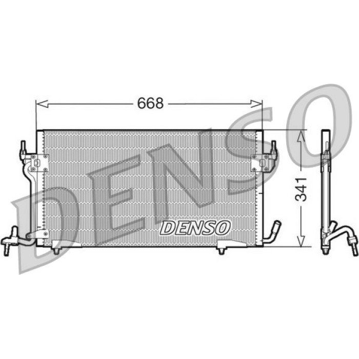 Denso Klimakondensator DCN07010 Denso Klimakondensator DCN07010