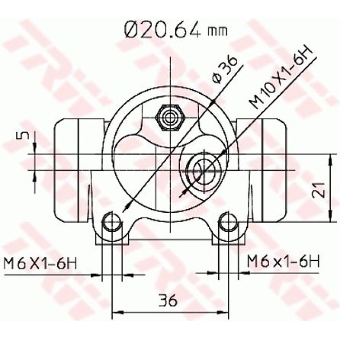 TRW Radbremszylinder BWF283 TRW Radbremszylinder BWF283