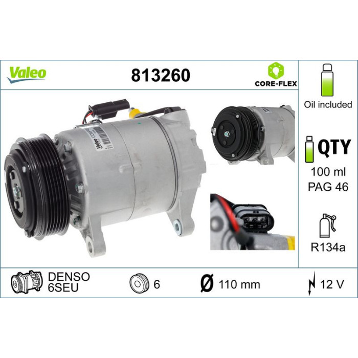 Valeo Kompressor 813260 Valeo Kompressor 813260
