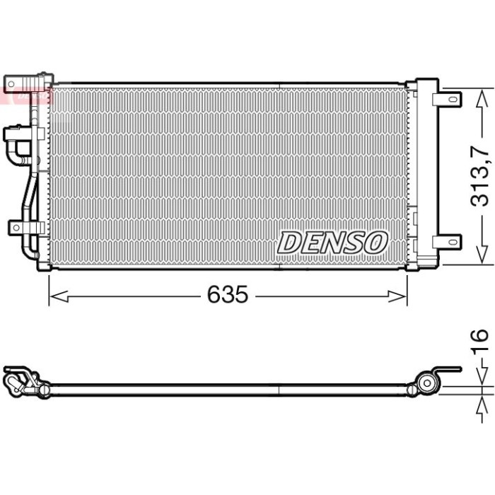 Denso Klimakondensator DCN15007 Denso Klimakondensator DCN15007