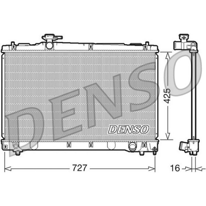 Denso Motorkühler DRM50034 Denso Motorkühler DRM50034