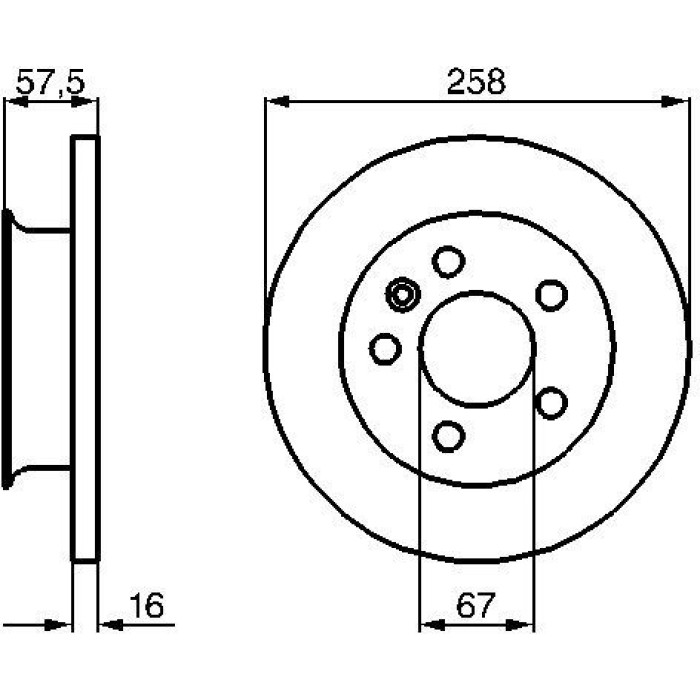 Bosch Bremsscheibe Vorderachse 0 986 478 544 Bosch Bremsscheibe Vorderachse 0 986 478 544