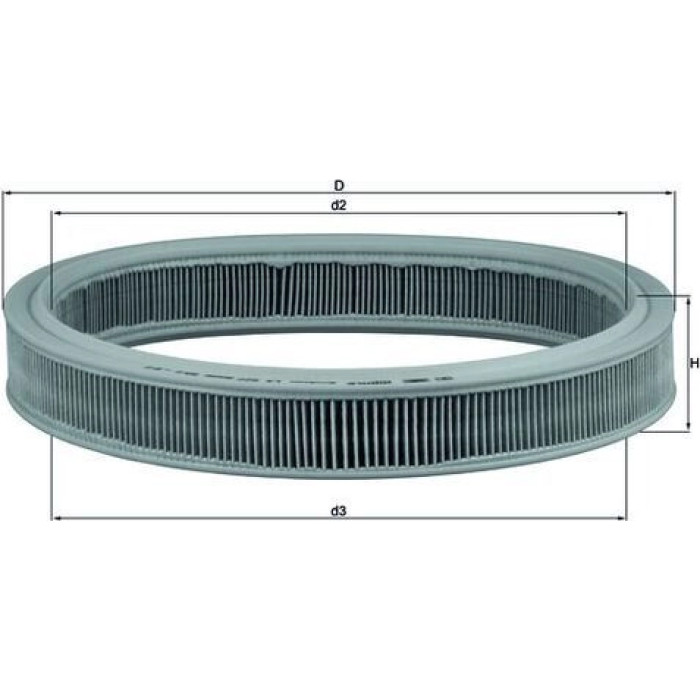MAHLE Luftfilter LX 527 MAHLE Luftfilter LX 527