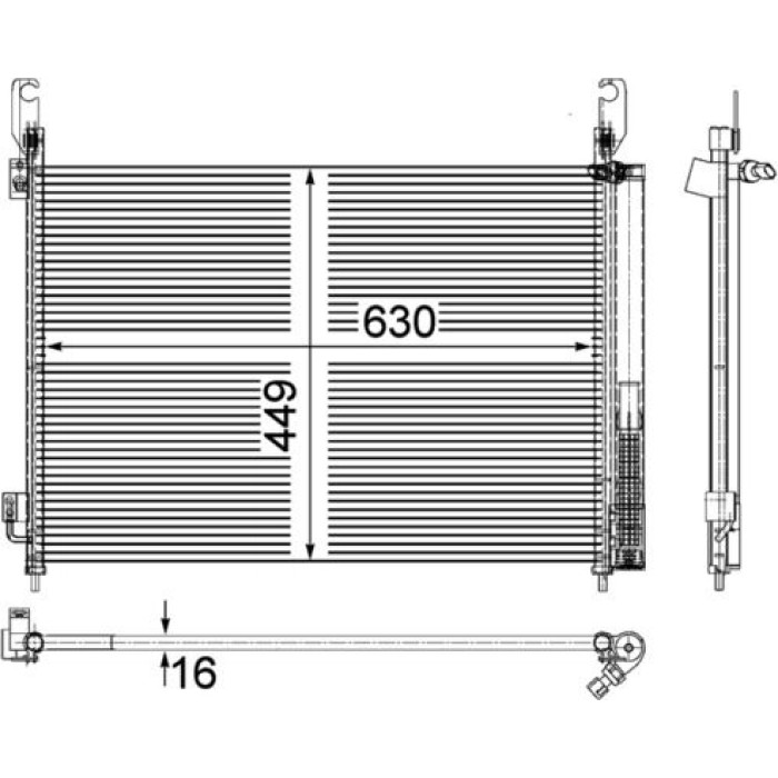 MAHLE Kondensator, Klimaanlage AC 588 000P