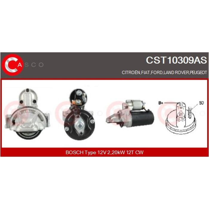 CASCO Anlasser CST10309AS CASCO Anlasser CST10309AS