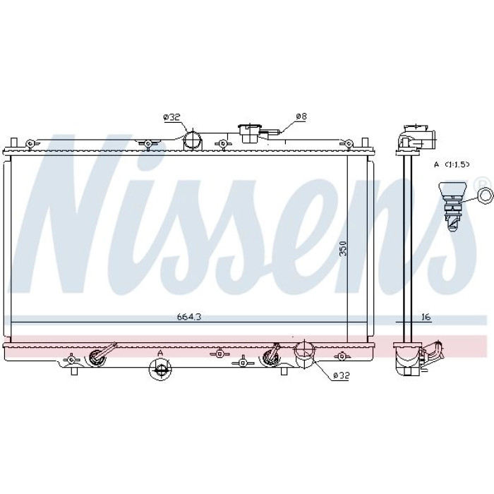 Nissens Wasserkühler PKW 633141 Nissens Wasserkühler PKW 633141