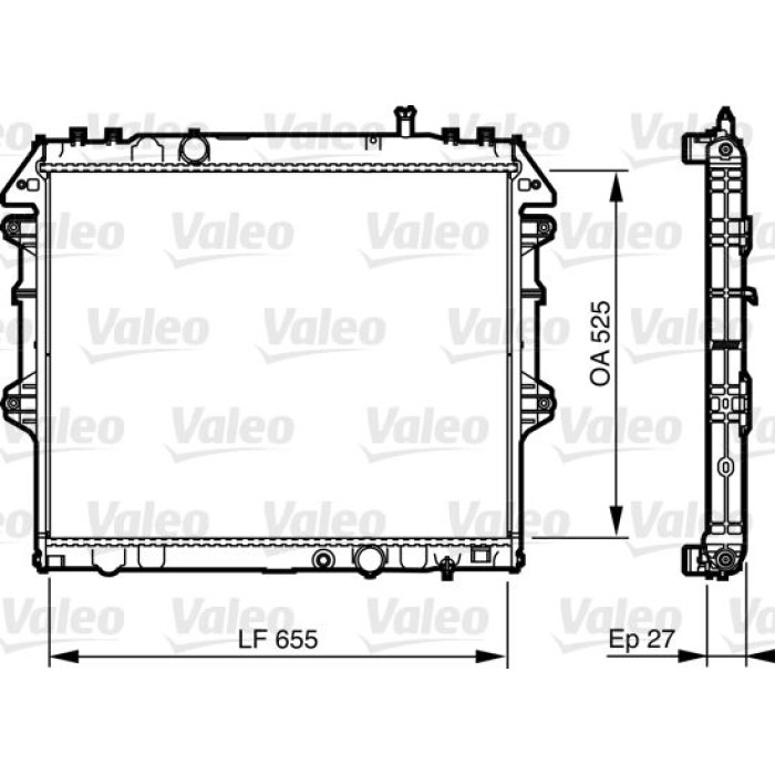 Valeo Motorkühler 735442 Valeo Motorkühler 735442