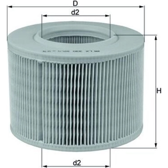 MAHLE Luftfilter LX 330 MAHLE Luftfilter LX 330