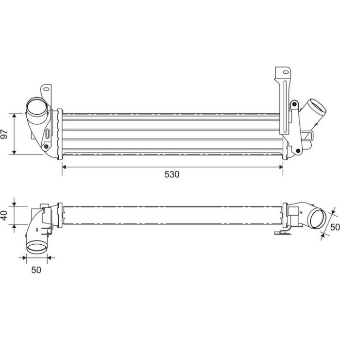 Valeo Ladeluftkühler 818820 Valeo Ladeluftkühler 818820