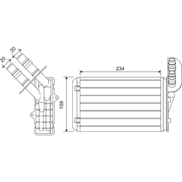 Valeo Wärmetauscher 812169 Valeo Wärmetauscher 812169
