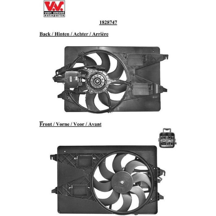 Van Wezel Kühlerlüfter 1828747 Van Wezel Kühlerlüfter 1828747