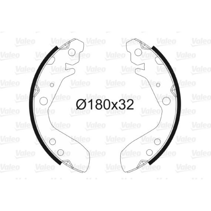 Valeo Bremsbacken 564088