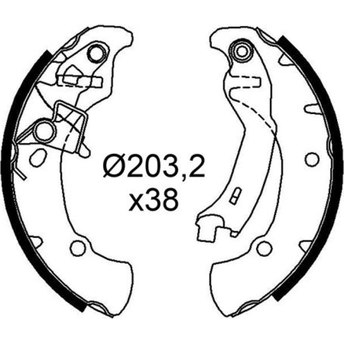 Valeo Bremsbacken 564301 Valeo Bremsbacken 564301