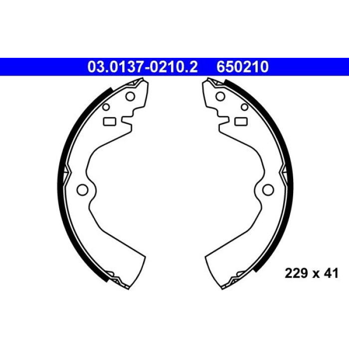 ATE Bremsbacken 03.0137-0210.2 ATE Bremsbacken 03.0137-0210.2