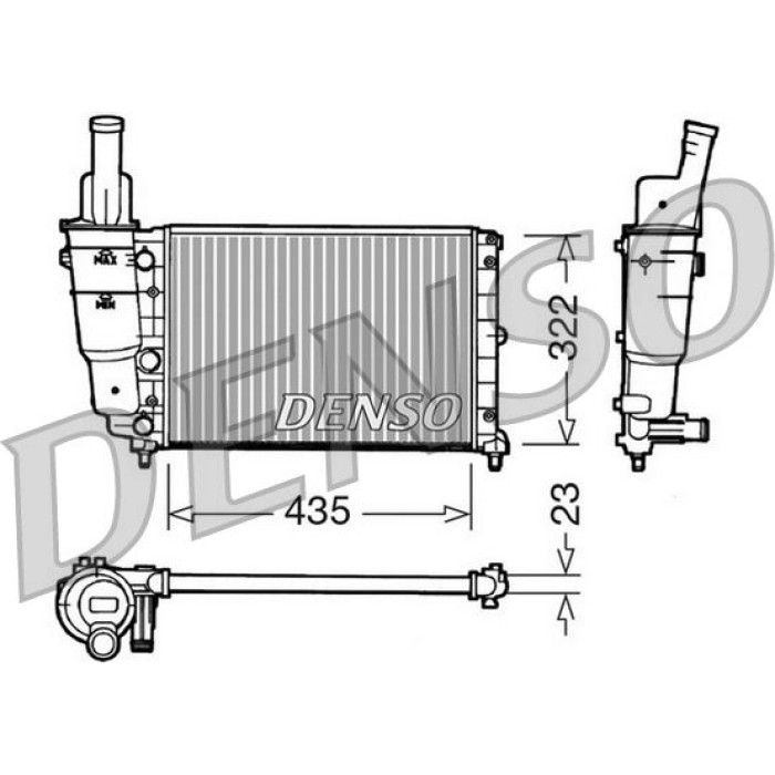 Denso Motorkühler DRM09095 Denso Motorkühler DRM09095