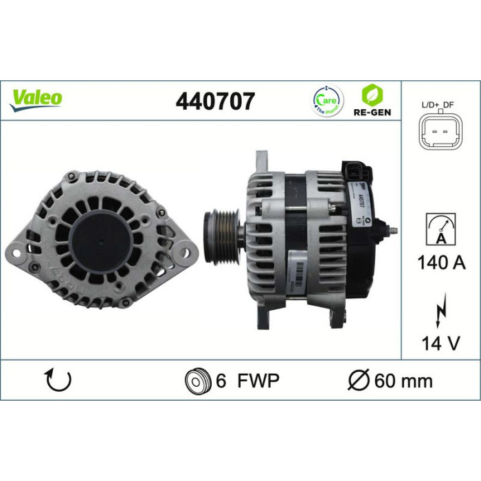 Valeo Lichtmaschine 440707 Valeo Lichtmaschine 440707
