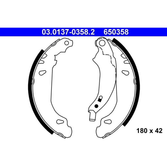 ATE Bremsbacken 03.0137-0358.2 ATE Bremsbacken 03.0137-0358.2