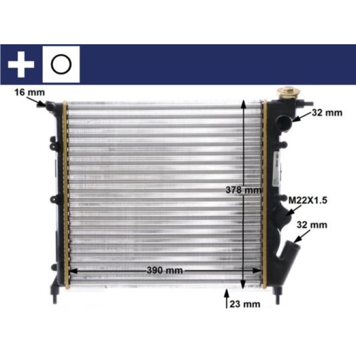 MAHLE Kühler, Motorkühlung CR 642 000S MAHLE Kühler, Motorkühlung CR 642 000S