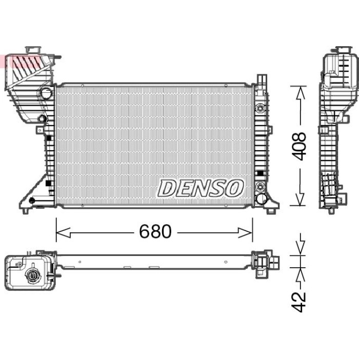 Denso Motorkühler DRM17019 Denso Motorkühler DRM17019