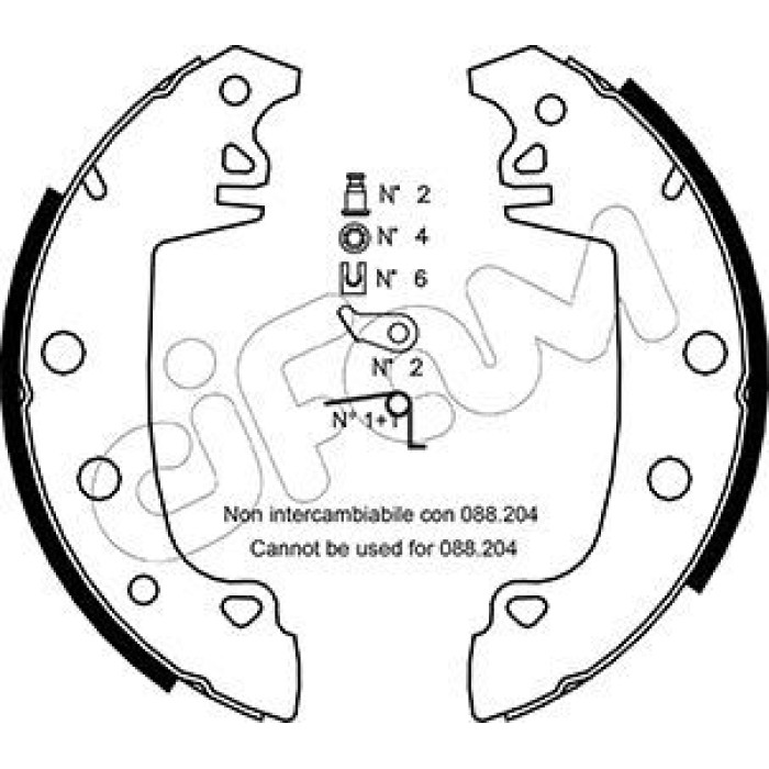 CIFAM Bremsbackensatz 153-324K CIFAM Bremsbackensatz 153-324K