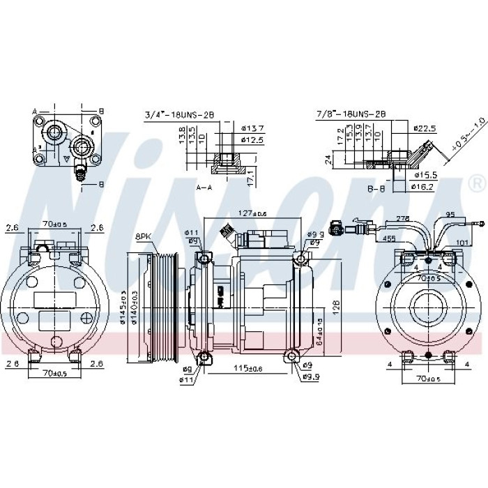 Nissens Klimakompressor Traktor 89752 Nissens Klimakompressor Traktor 89752