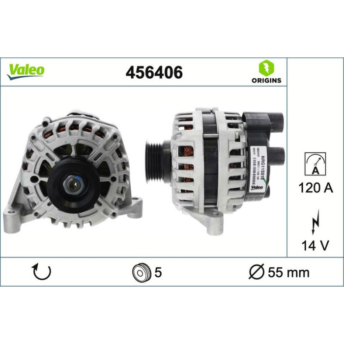 Valeo Lichtmaschine 456406 Valeo Lichtmaschine 456406