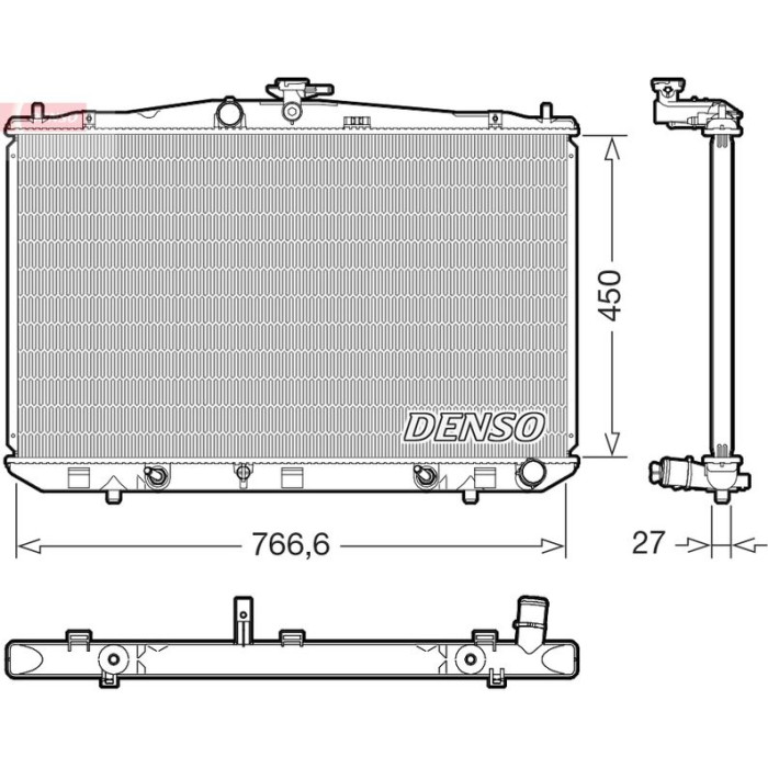 Denso Motorkühler DRM51017 Denso Motorkühler DRM51017