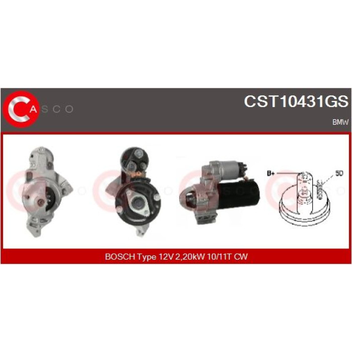 CASCO Anlasser CST10431GS CASCO Anlasser CST10431GS