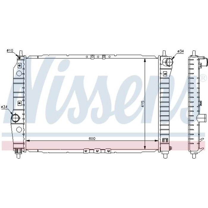 Nissens Wasserkühler PKW 61645