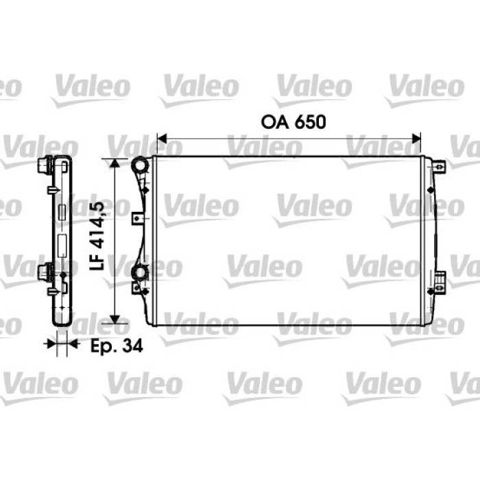 Valeo Motorkühler 732872 Valeo Motorkühler 732872