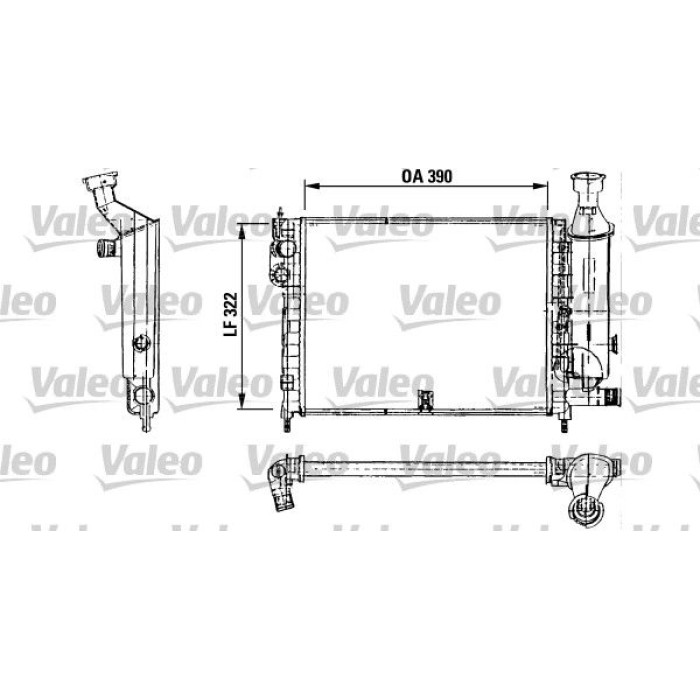Valeo Motorkühler 730491 Valeo Motorkühler 730491