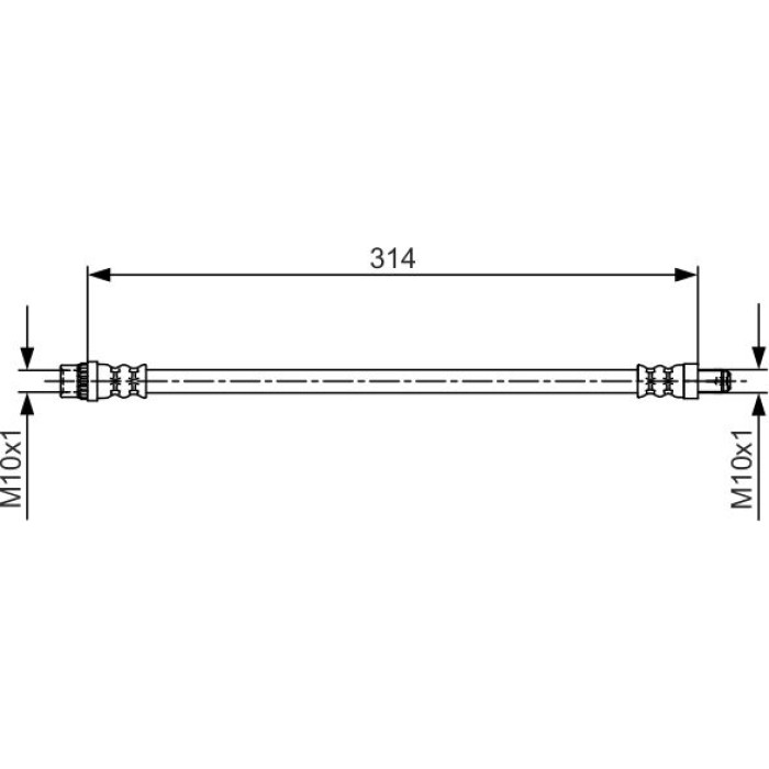 Bosch Bremsschlauch 1987481718