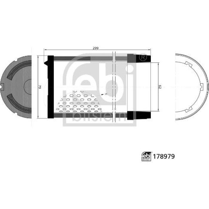 178979 febi Luftfilter 178979