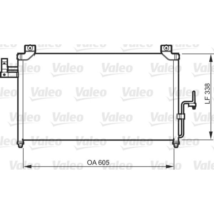 Valeo Klimakondensator 818092 Valeo Klimakondensator 818092