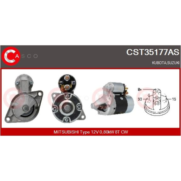 CASCO Anlasser CST35177AS CASCO Anlasser CST35177AS