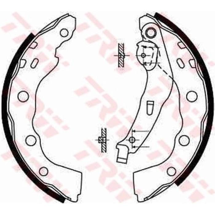 TRW Bremsbacken GS8665