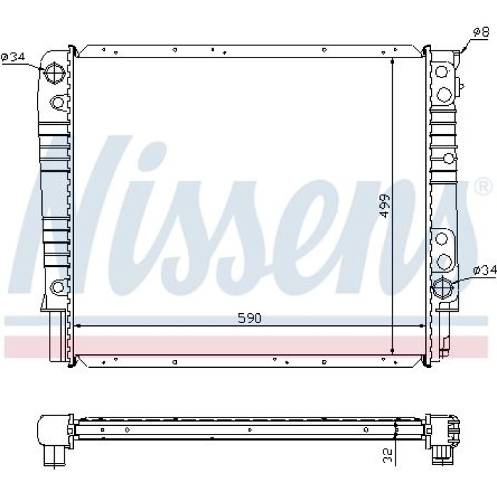 Nissens Wasserkühler PKW 65550A