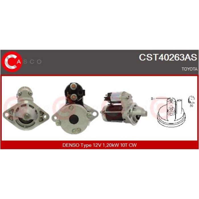 CASCO Anlasser CST40263AS CASCO Anlasser CST40263AS